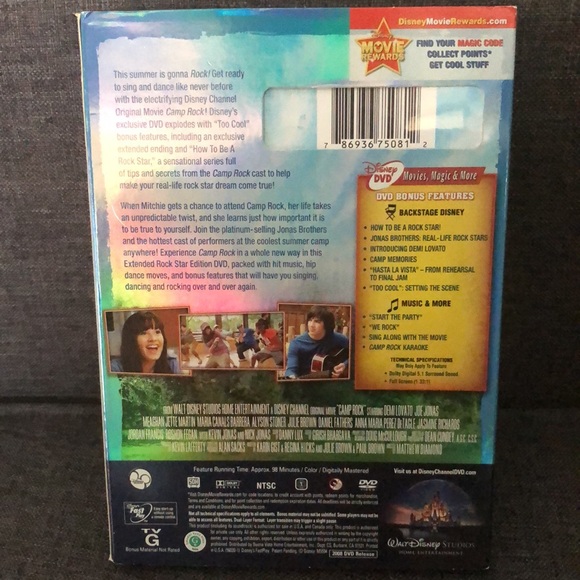 Camp Rock Extended Rock Star Edition Disney DVD - Picture 2 of 6